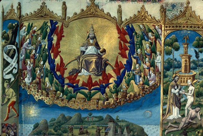 BM Mâcon, ms. 2, f° 19, La Cité de Dieu de saint Augustin, vers 1480.