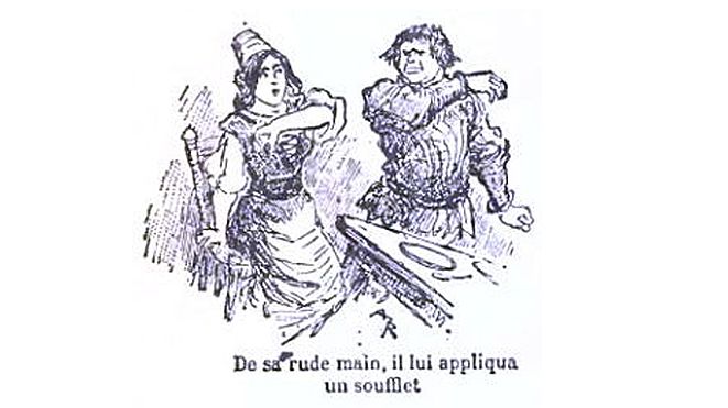 Illustration pour Fabliaux et Contes du Moyen Age, 1913