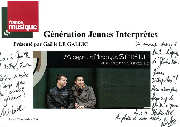 Livre d'or Duo Seigle