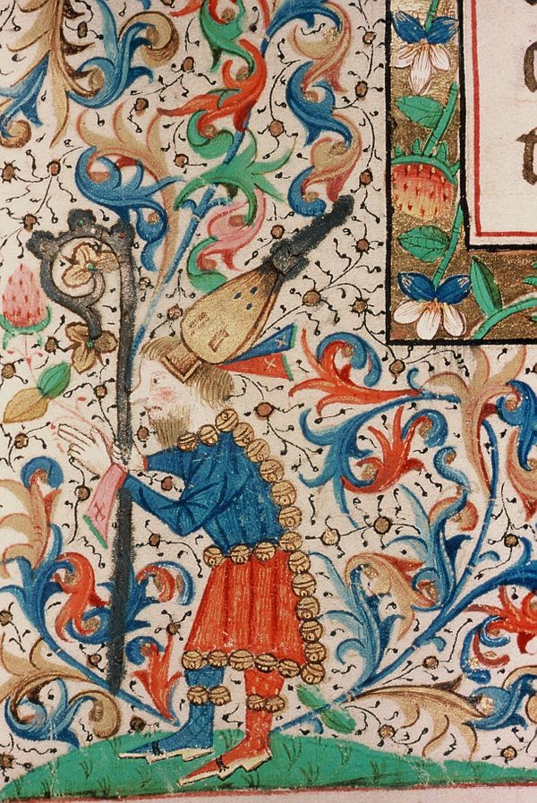 BM Autun, ms. 275, f° 3 v°, Bible de Nicolas Rolin, v. 1450.