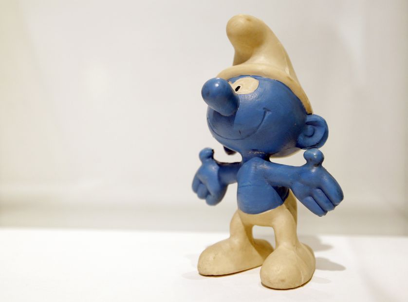 Une exposition consacrée aux Schtroumpfs à Paris en 2011