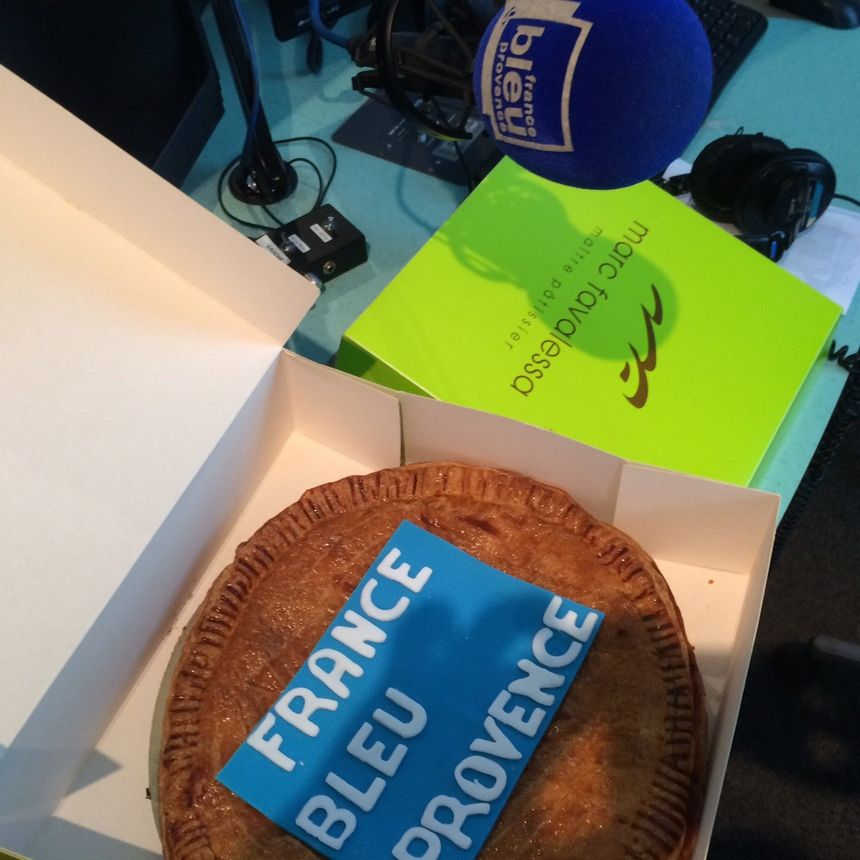 La galette des rois du Fournil de Rousset créée par Marc spécialement pour France Bleu Provence ! Merci !