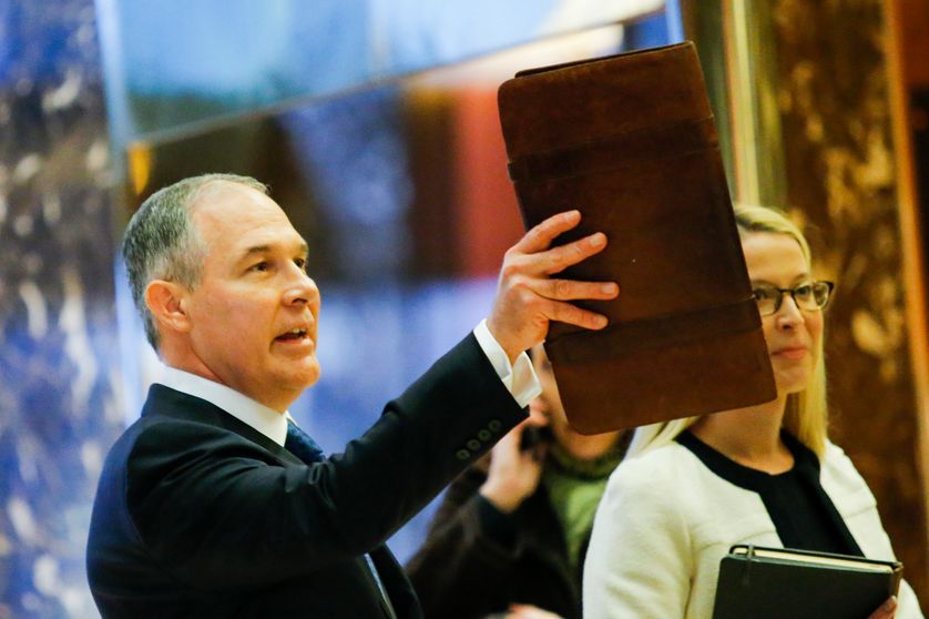 Scott Pruitt à la Tour Trump (New York) le 28 novembre