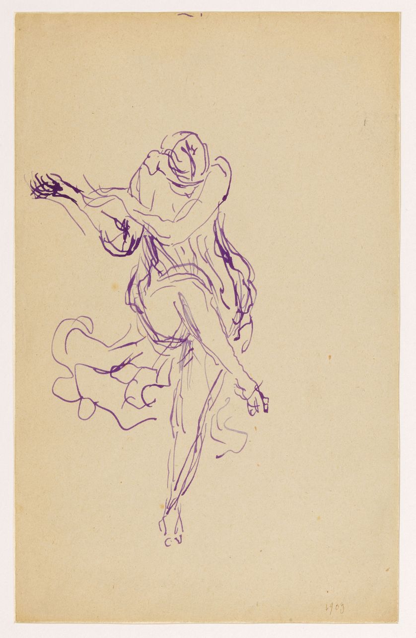 Antoine Bourdelle (1861-1929). "Isadora". Dessin. Paris, musée Bourdelle.