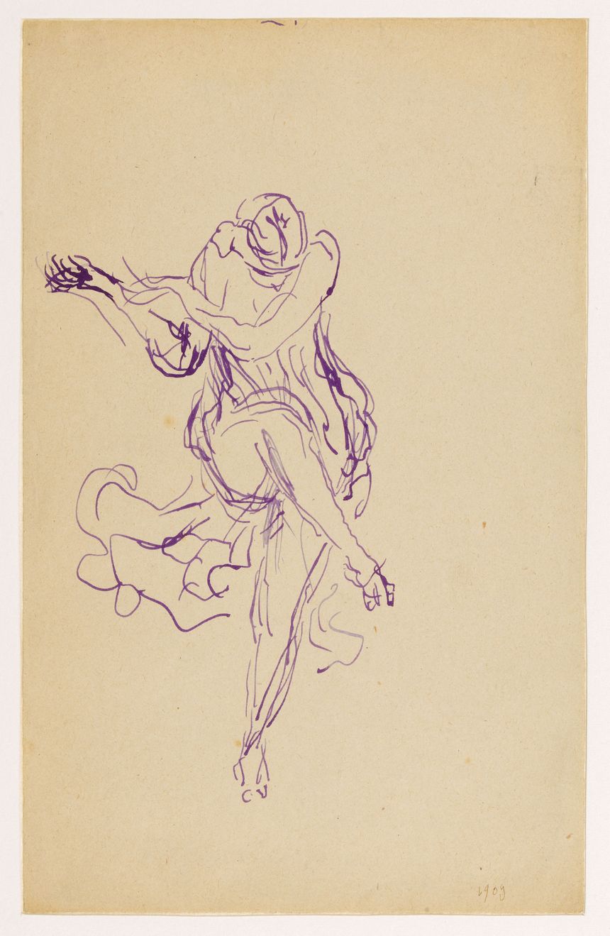 Antoine Bourdelle (1861-1929). "Isadora". Dessin. Paris, musée Bourdelle.