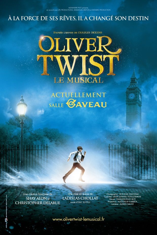 "Oliver Twist, le musical", d'après l'œuvre de Charles Dickens, une création de Shay Alon et Christopher Delarue, mise en scène de Ladislas Chollat