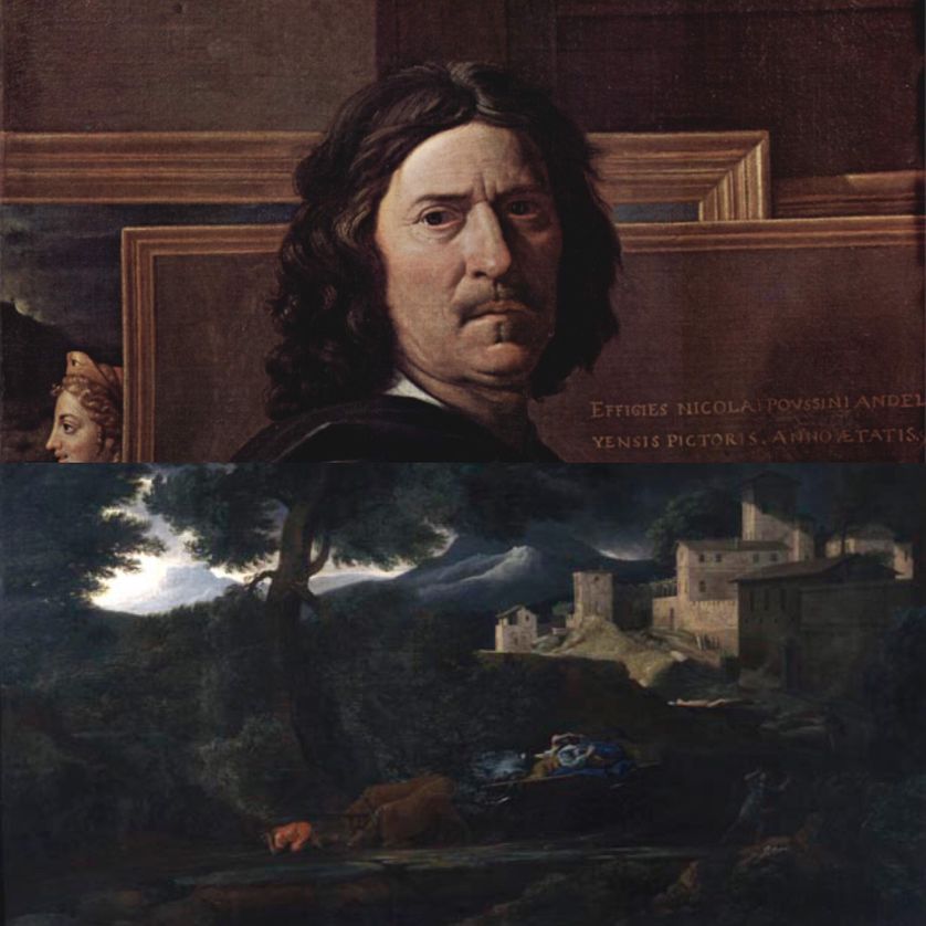 Portrait de l'artiste (1650) Musée du Louvre salle 14 / L’Orage, huile sur toile (vers 1651) Oeuvre du Musée des Beaux-Arts de Rouen