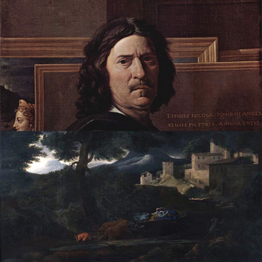 Portrait de l'artiste (1650) Musée du Louvre salle 14 / L’Orage, huile sur toile (vers 1651) Oeuvre du Musée des Beaux-Arts de Rouen