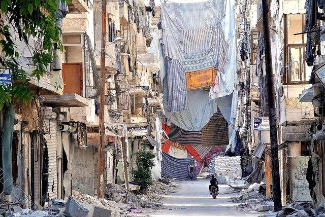 Alep (Syrie) dévastée