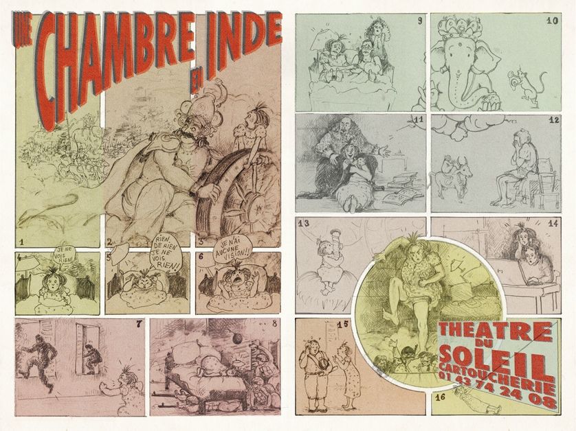 "Une chambre en Inde", une création collective du Théâtre du Soleil, dirigée par Ariane Mnouchkine