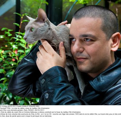 Joann Sfar et "Le chat" en mai 2011