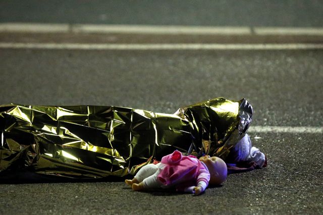 Une victime de l'attentat du 14 juillet 2016 à Nice.