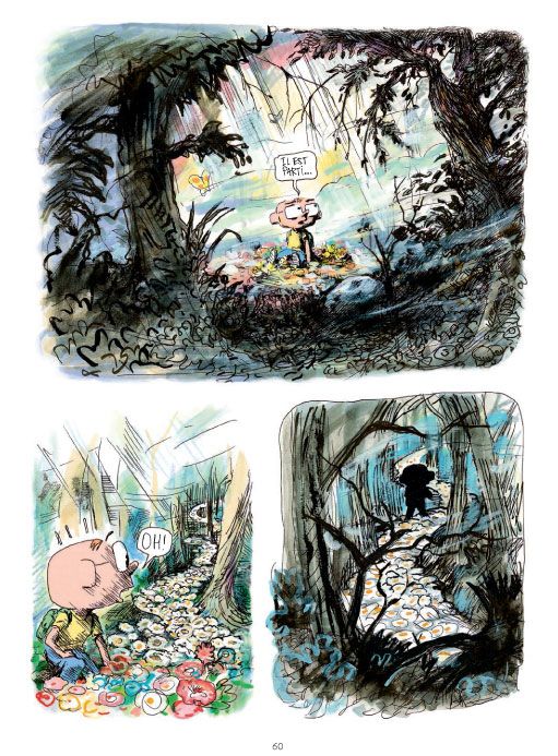 Planche de la BD "Dans la forêt sombre et mystérieuse" de Winshluss