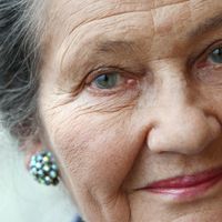 Portrait de Simone Veil en 2007.