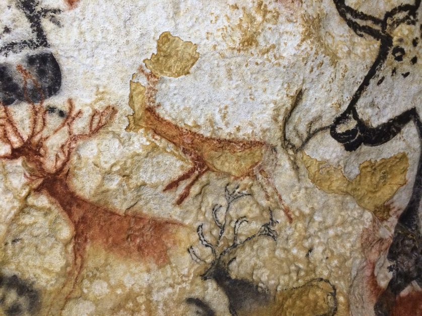 Réplique d'une paroi de Lascaux 4, à Lascaux, le 3 mars 2016