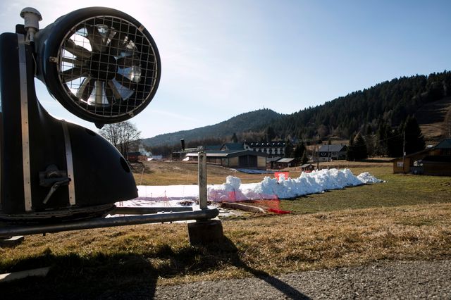La station de la Féclaz (Savoie) le 23 décembre 2016
