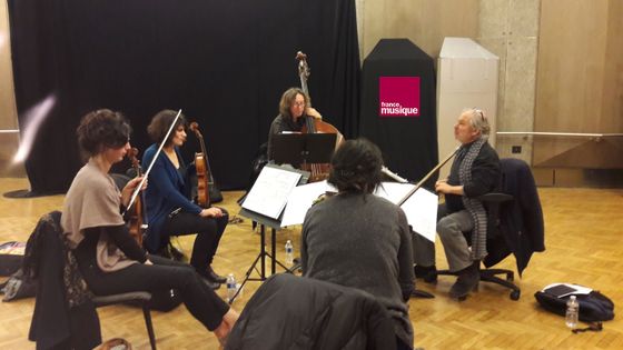 Le quatuor Pamela et Jacques Rebotier au studio 107 - Soizic Noël