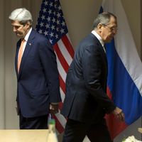 John Kerry et Sergey Lavrov en janvier 2016