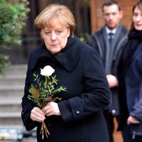 Angela Merkel à Berlin sur les lieux de l'attaque du camion, 20 décembre 2016