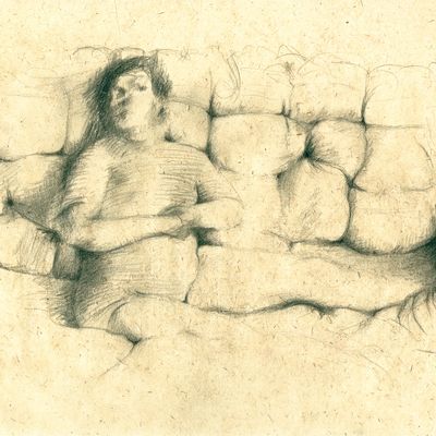 Dessin à la pierre noire