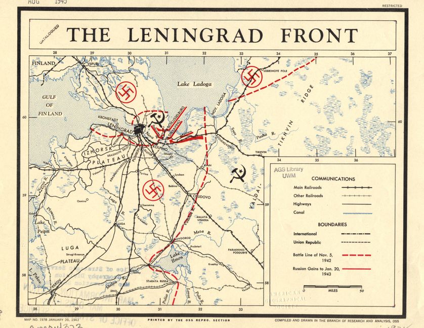 Le front de Leningrad en 1943