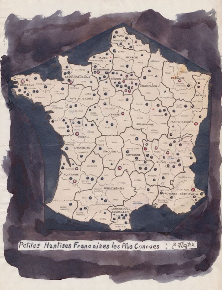 Carte des "petites hantises" françaises