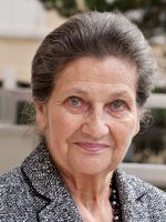Portrait de Simone Veil en 2008 au Grand Hôtel de Cabourg.