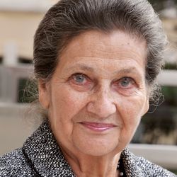 Portrait de Simone Veil en 2008 au Grand Hôtel de Cabourg.