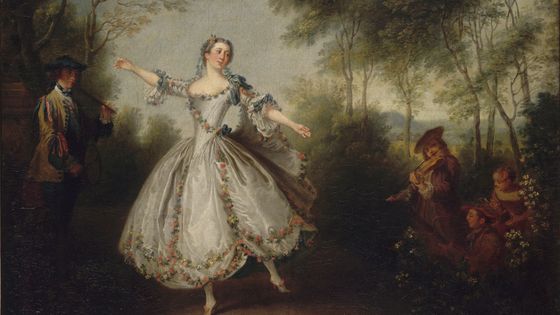 Nicolas Lancret, "La Camargo dansant" - RMN-Grand Palais / Gérard Blot