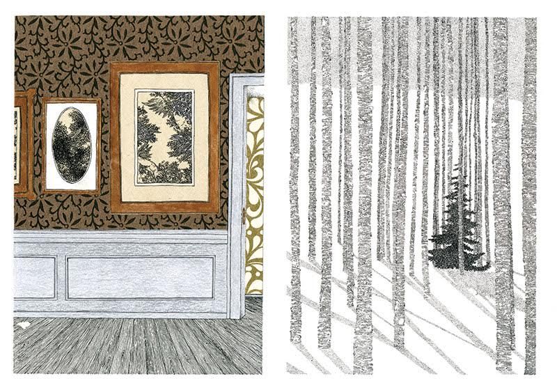 Dessin d'Anna Boulanger, de son livre "L’Absence"