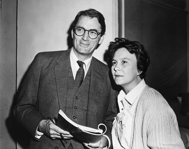 Gregory Peck et Harper Lee sur le tournage