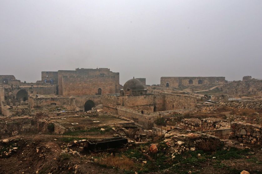 Vue de la citadelle d'Alep