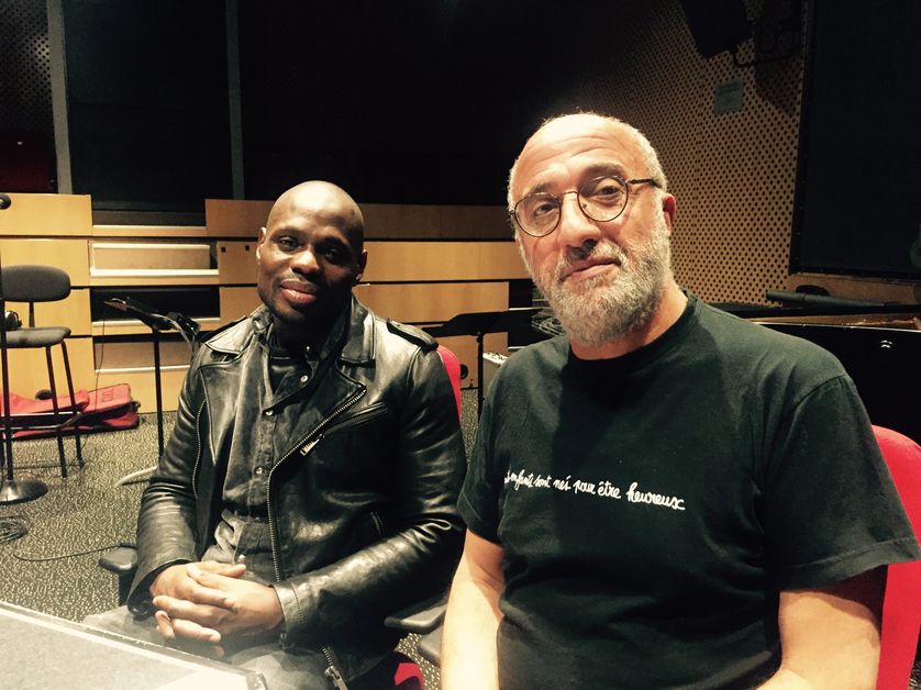 Kery James et Azzedine Zoghbi, son éducateur de la MJC d'Orly
