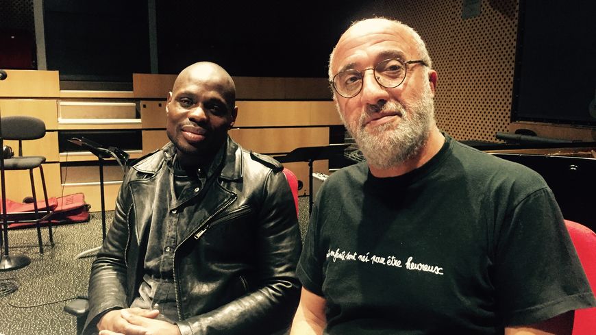 Kery James et Azzedine Zoghbi, son éducateur de la MJC d'Orly
