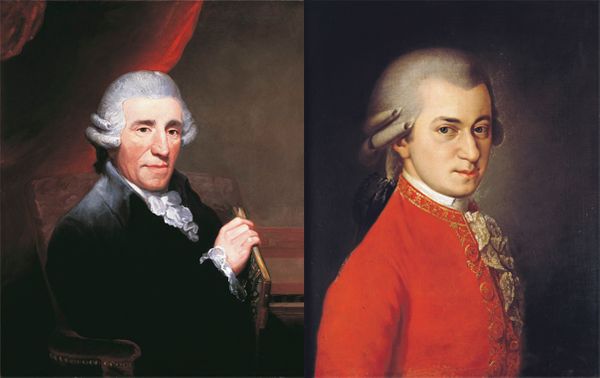 Joseph Haydn (1732 - 1802) et Wolfgang Amadeus Mozart (1756 - 1791) sont les deux principaux représentants du classicisme viennois.