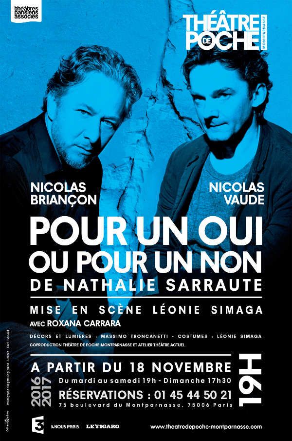 "Pour un oui ou pour un non" de Nathalie Sarraute, mise en scène de Léonie Simaga