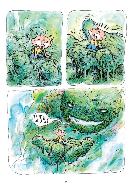 Planche de la BD "Dans la forêt sombre et mystérieuse" de Winshluss