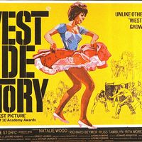 Affiche de la comédie musicale West Side Story, composée par Leonard Bernstein