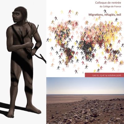 Représentation d'un Homo erectus / Le « Très Long Mur », près du Gabal ‘Ubaysan (Syrie du Nord)