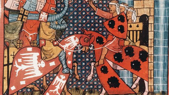LES CROISADES:URBAIN II PRECHE ROMAN DE GODEFFROY DE BOUILLON ©Sipa
