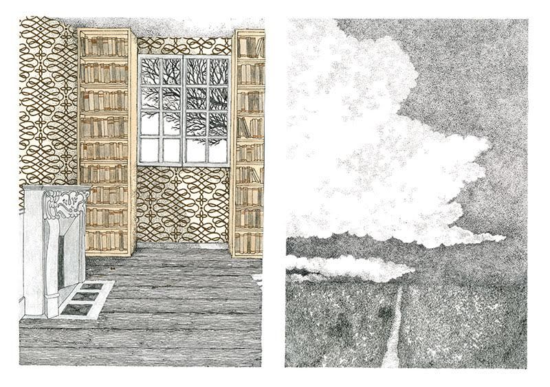 Dessin d'Anna Boulanger, de son livre "L’Absence"