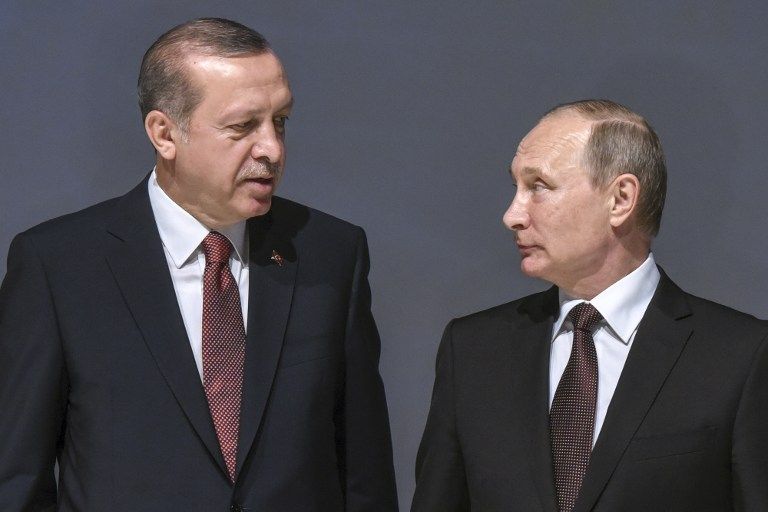 Recep Tayyip Erdogan et Vladimir Poutine
