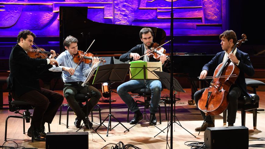 Le Quatuor Modigliani au Studio 104 de la Maison de la Radio