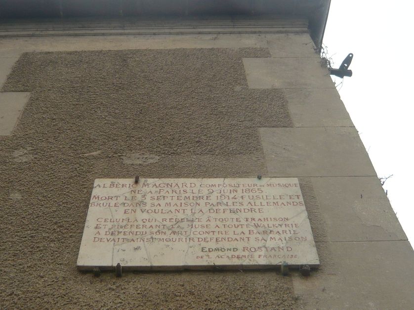 Plaque sur le Manoir des Fontaines.