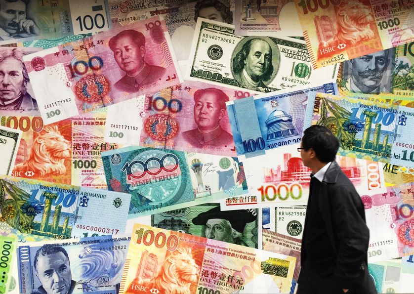 Monnaies : Yuan, US Dollar, Hong Kong Dollar...à Hong Kong