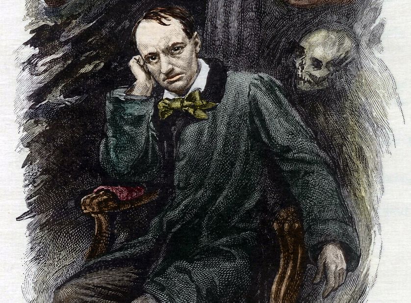 Portrait de Charles Baudelaire (1827-1861) entouré de ses fantômes
