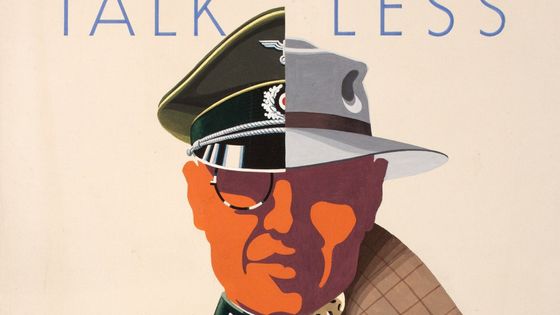 Affiche pour mettre en garde contre les espions durant la seconde guerre mondiale ©Sipa - Mary Evans