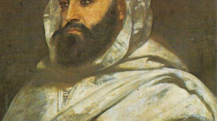 Portrait en buste de Ben ed-Din Abd el-Kader, émir algérien, 1852, 72 × 59 cm, musée de Versailles. Réplique du portrait en pied conservé dans le même musée.