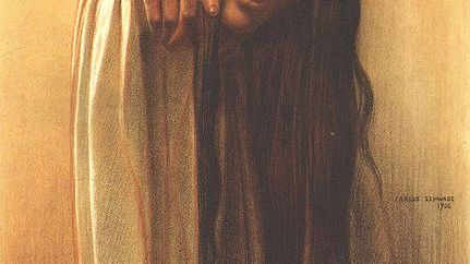Carlos Schwabe : Étude (1906) pour «La vague»