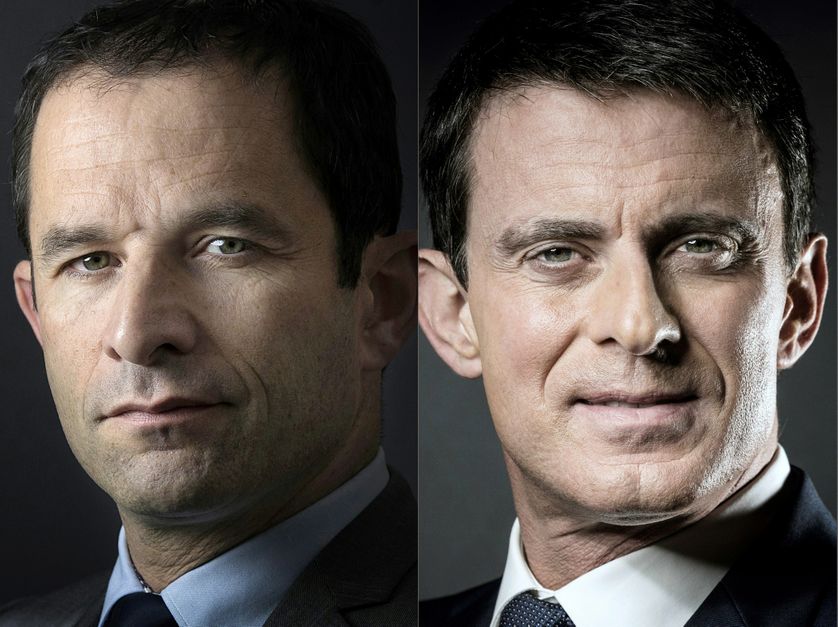 Benoît Hamon et Manuel Valls